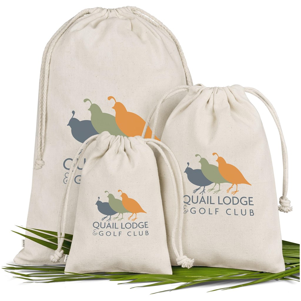 Okiyo Chikara Midi Cotton Drawstring Pouch - Image 2